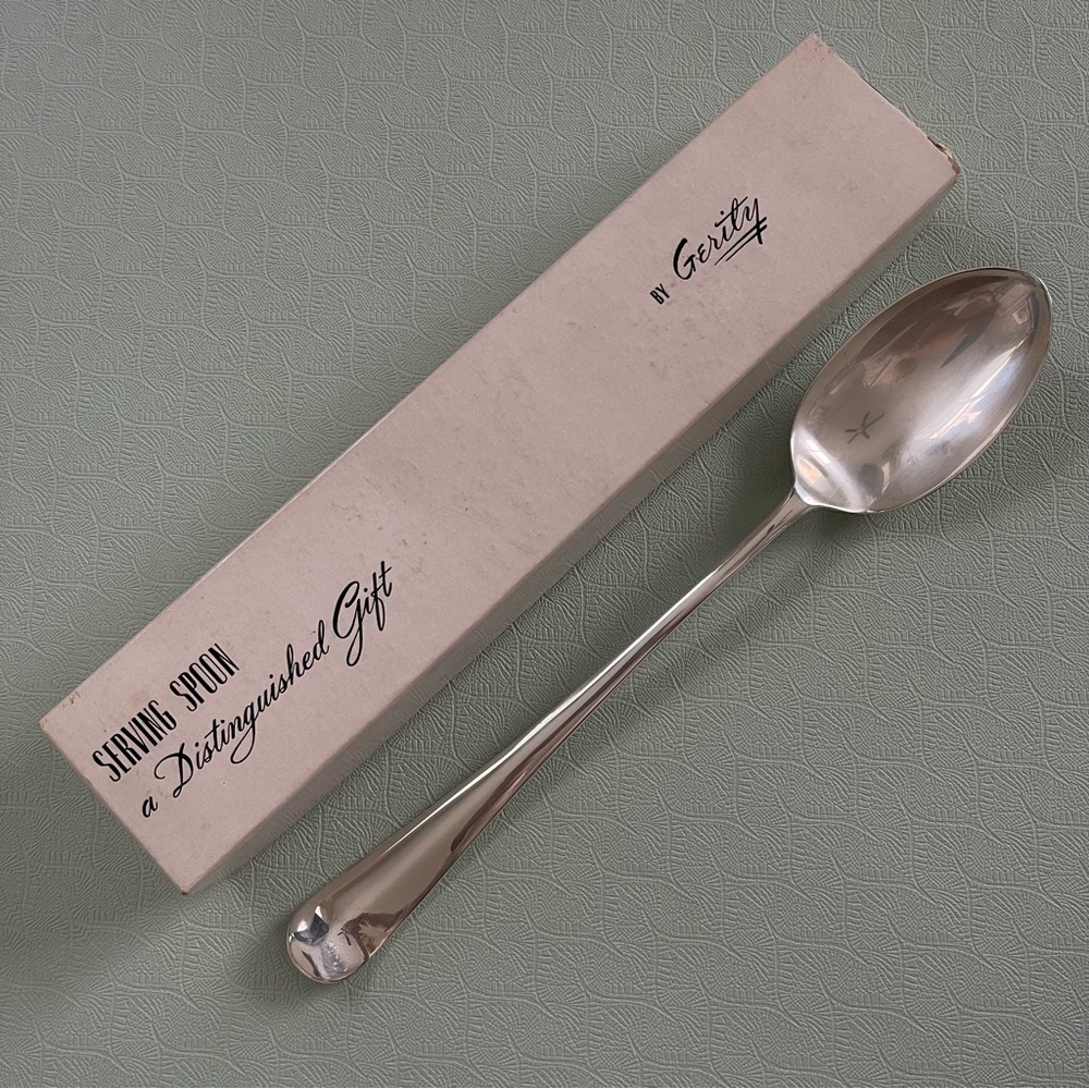 Gerity G-48 Vintage Silver Serving Spoon